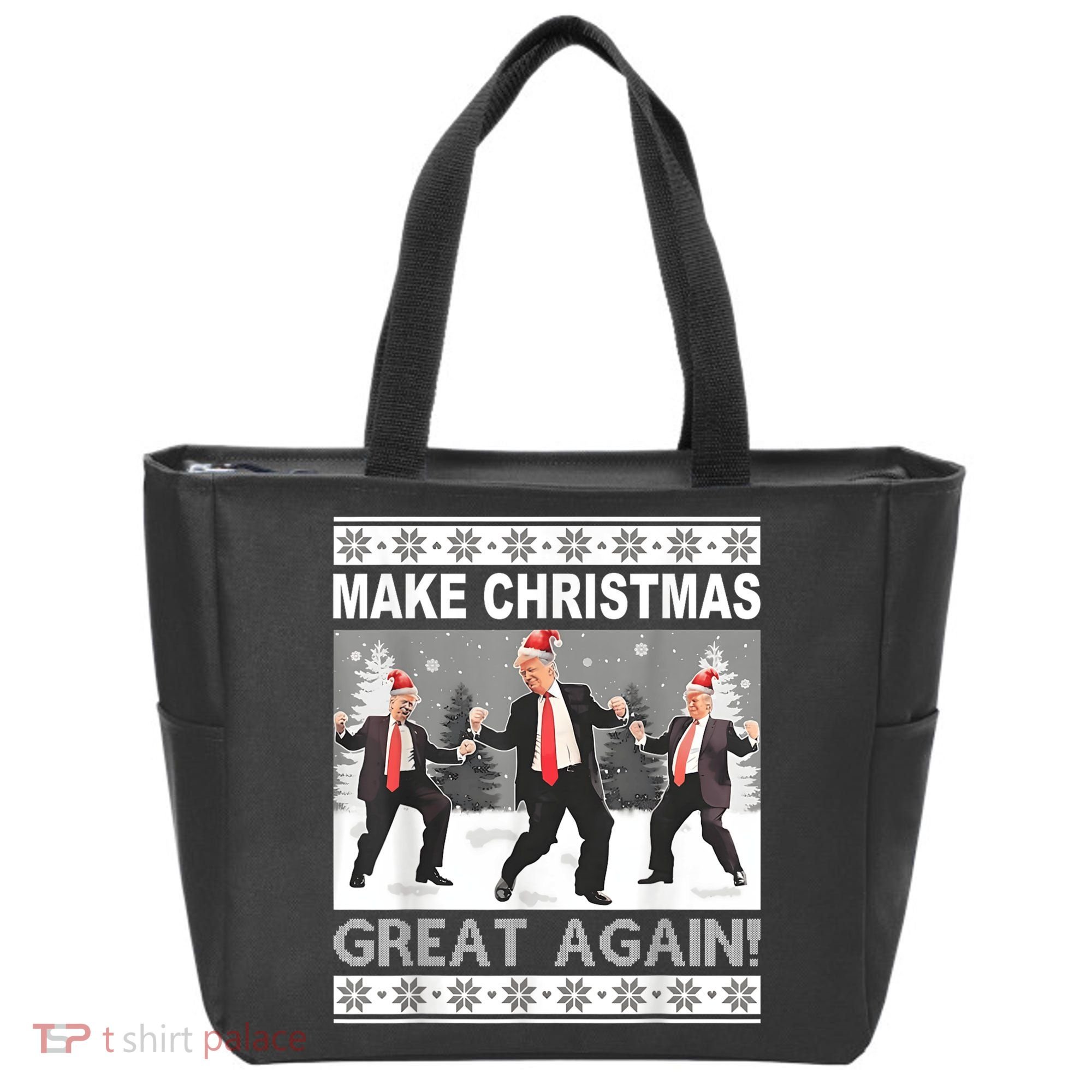 Make Christmas Great Again Trump Dancing Tote Bag