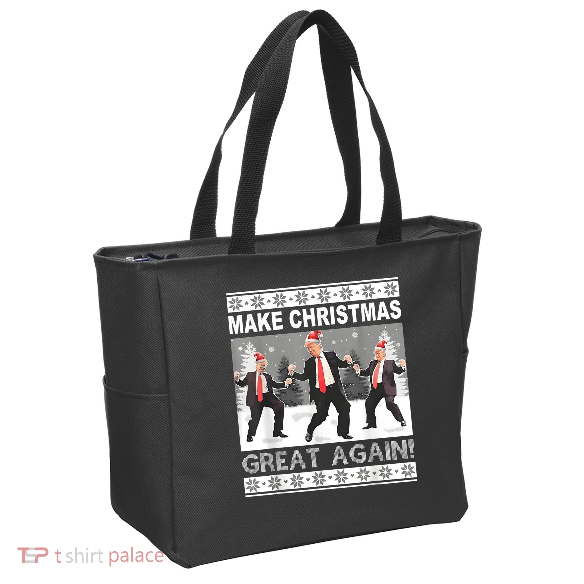 Make Christmas Great Again Trump Dancing Tote Bag