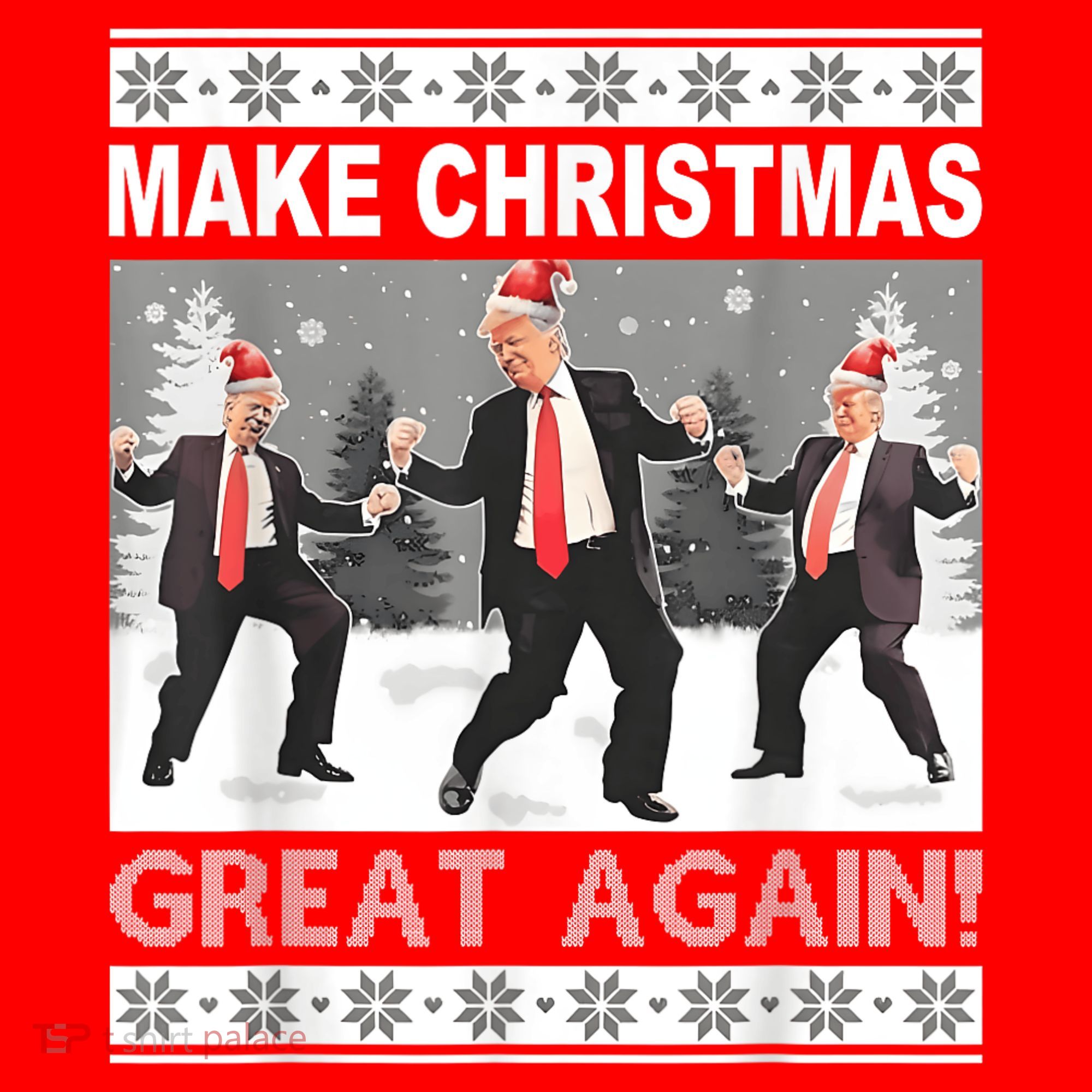 Make Christmas Great Again Trump Dancing Santa Hat