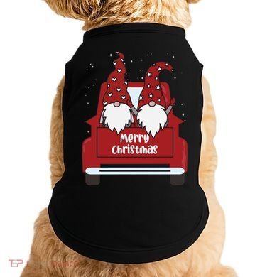 Merry Christmas Gnome Holiday Cute Doggie Tank