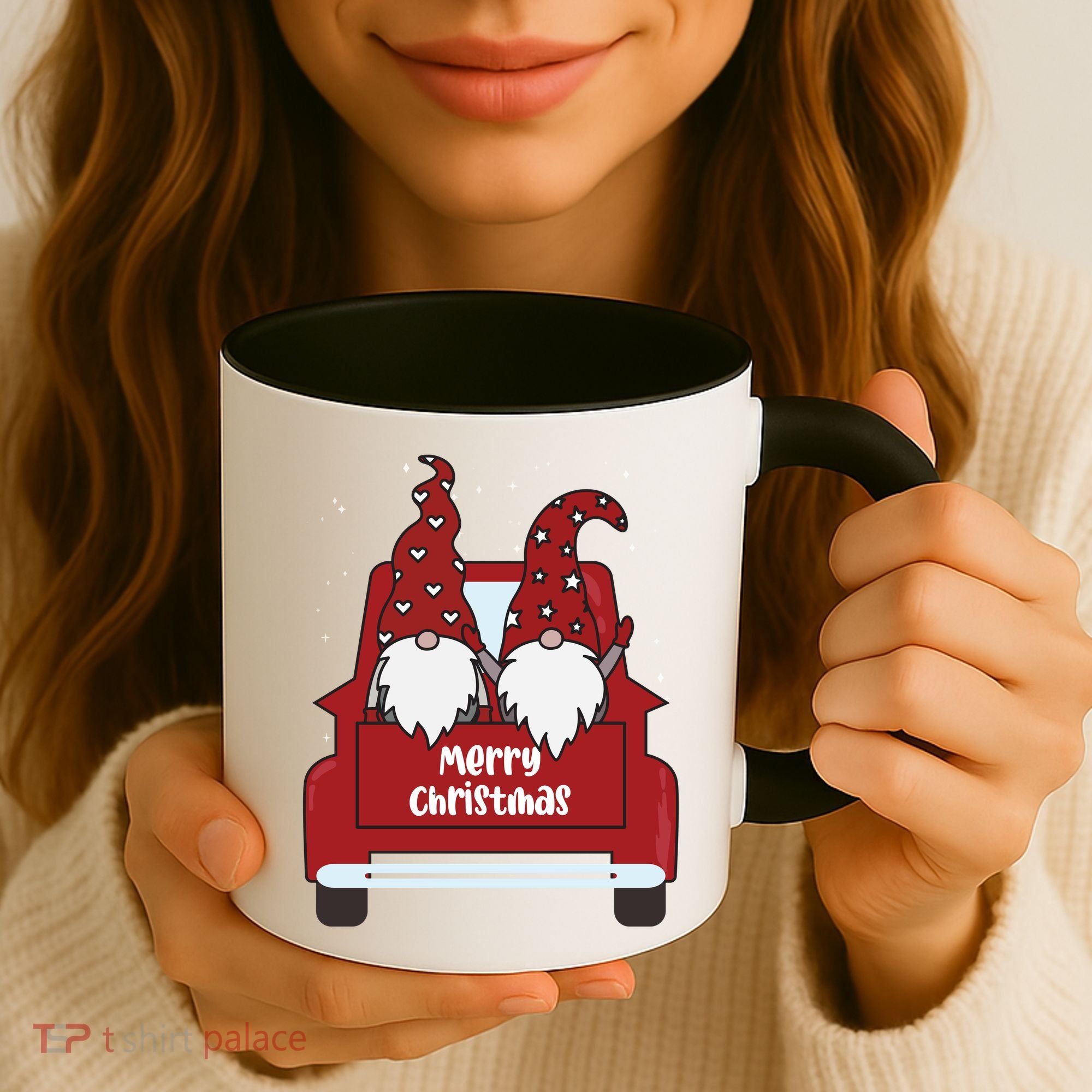 Merry Christmas Gnome Holiday Cute Coffee Mug