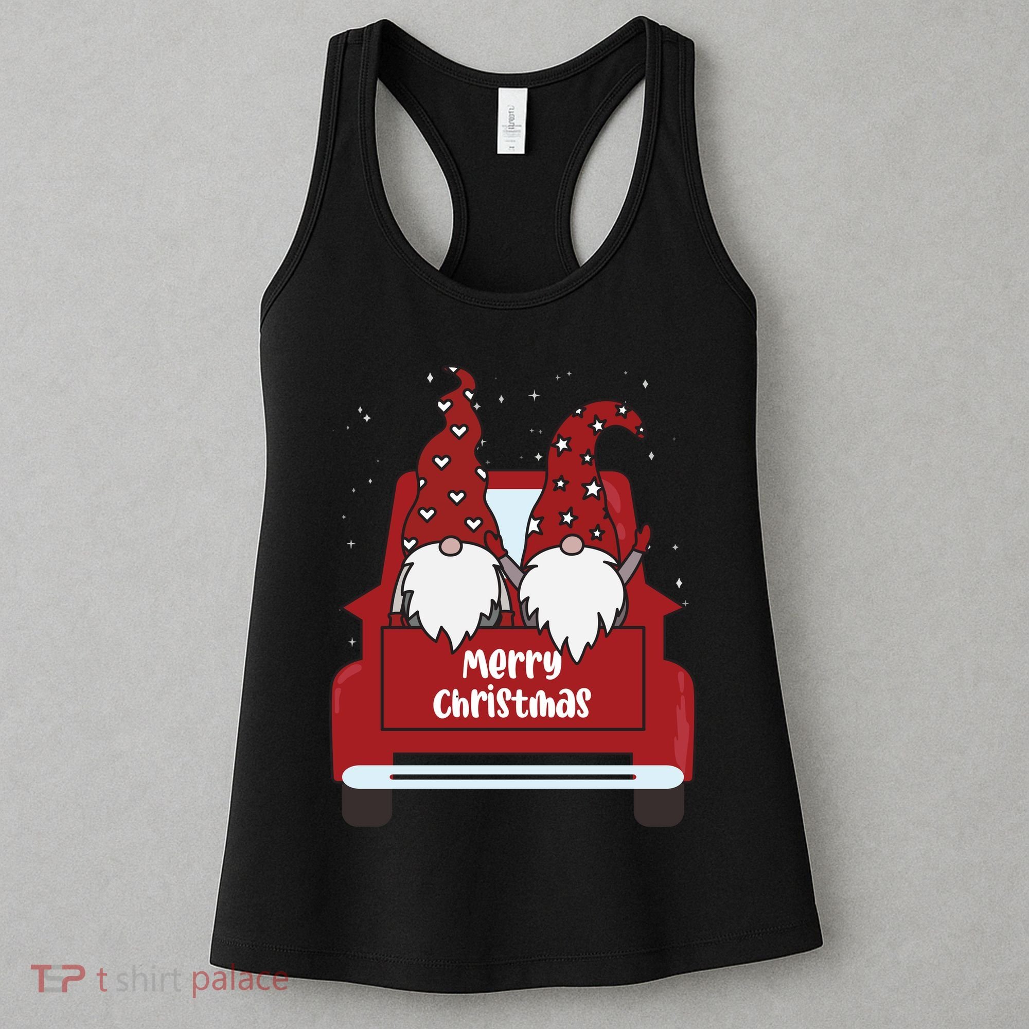 Merry Christmas Gnome Holiday Cute Women's Tank Top