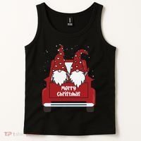 Merry Christmas Gnome Holiday Cute Tank Top thumb 2