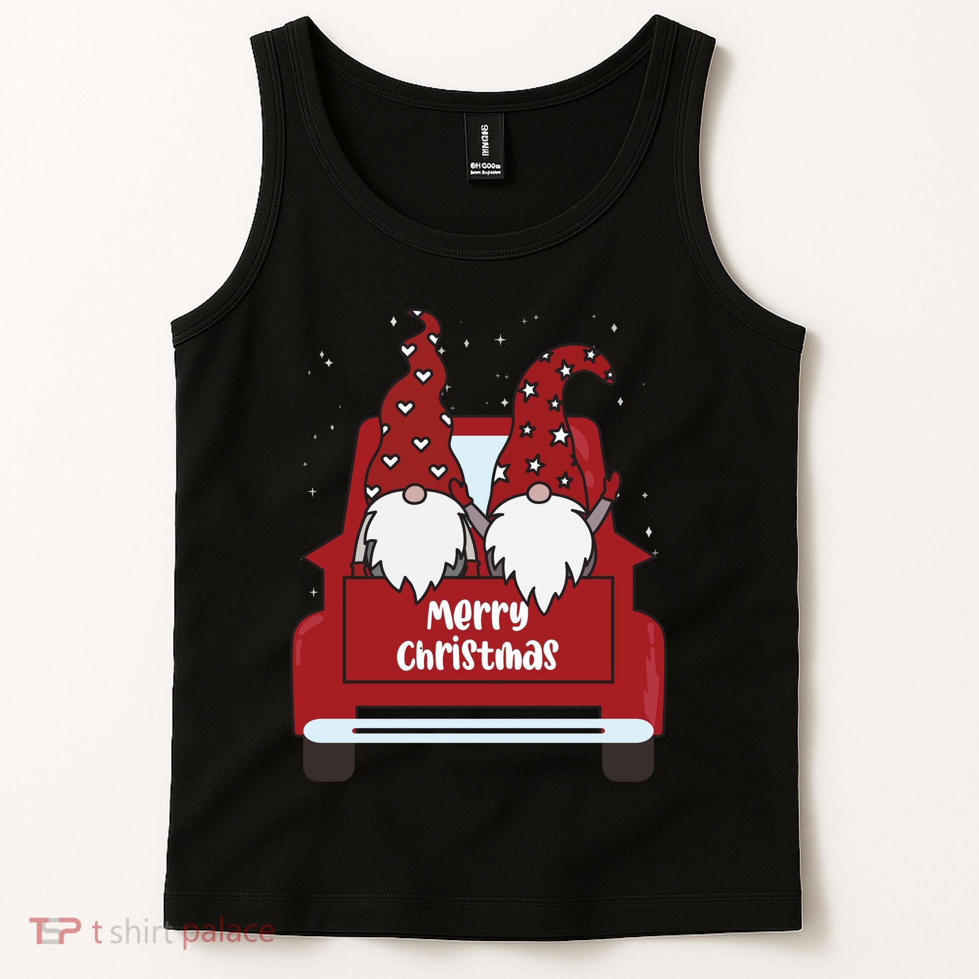 Merry Christmas Gnome Holiday Cute Tank Top