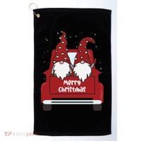 Merry Christmas Gnome Holiday Cute Golf Towel thumb 0