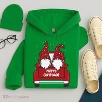 Merry Christmas Gnome Holiday Cute Hoodie thumb 4