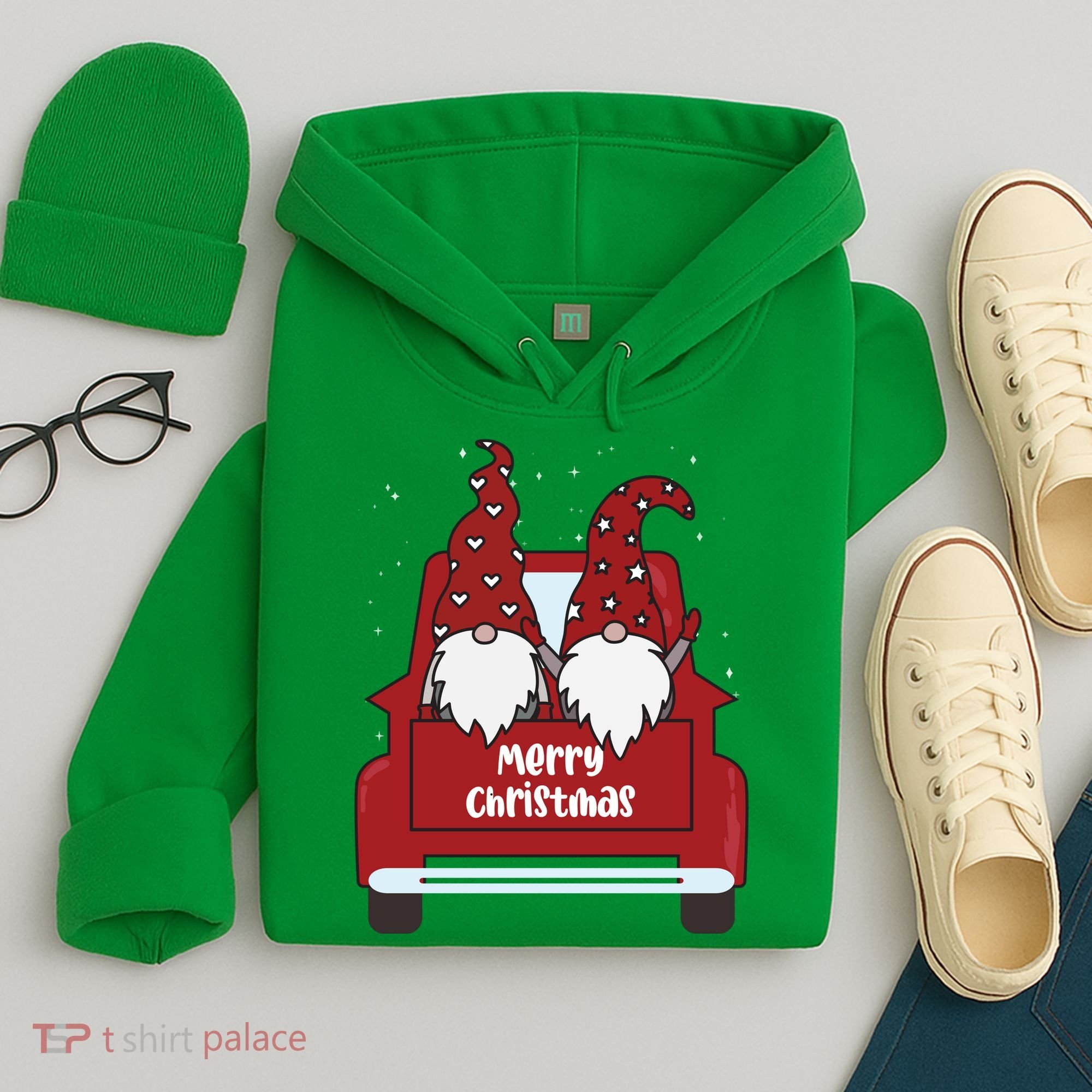 Merry Christmas Gnome Holiday Cute Hoodie
