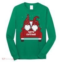 Merry Christmas Gnome Holiday Cute Long Sleeve Shirt thumb 0