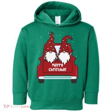 Merry Christmas Gnome Holiday Cute Toddler Hoodie