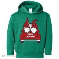 Merry Christmas Gnome Holiday Cute Toddler Hoodie thumb 0