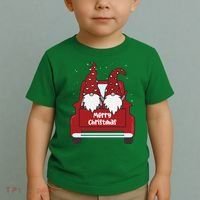 Merry Christmas Gnome Holiday Cute Toddler T-Shirt thumb 2