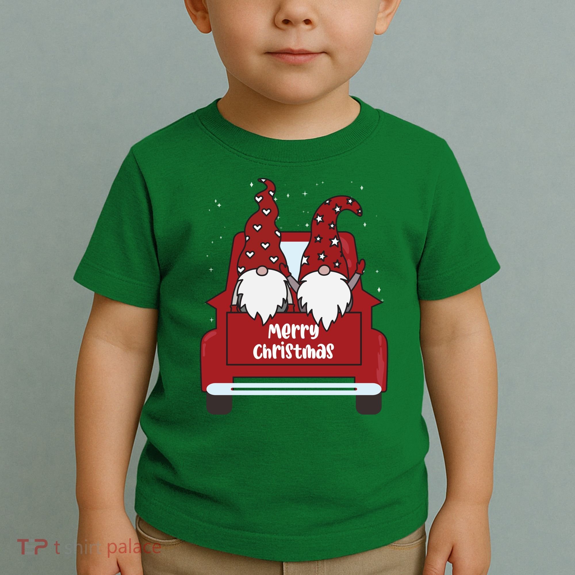 Merry Christmas Gnome Holiday Cute Toddler T-Shirt