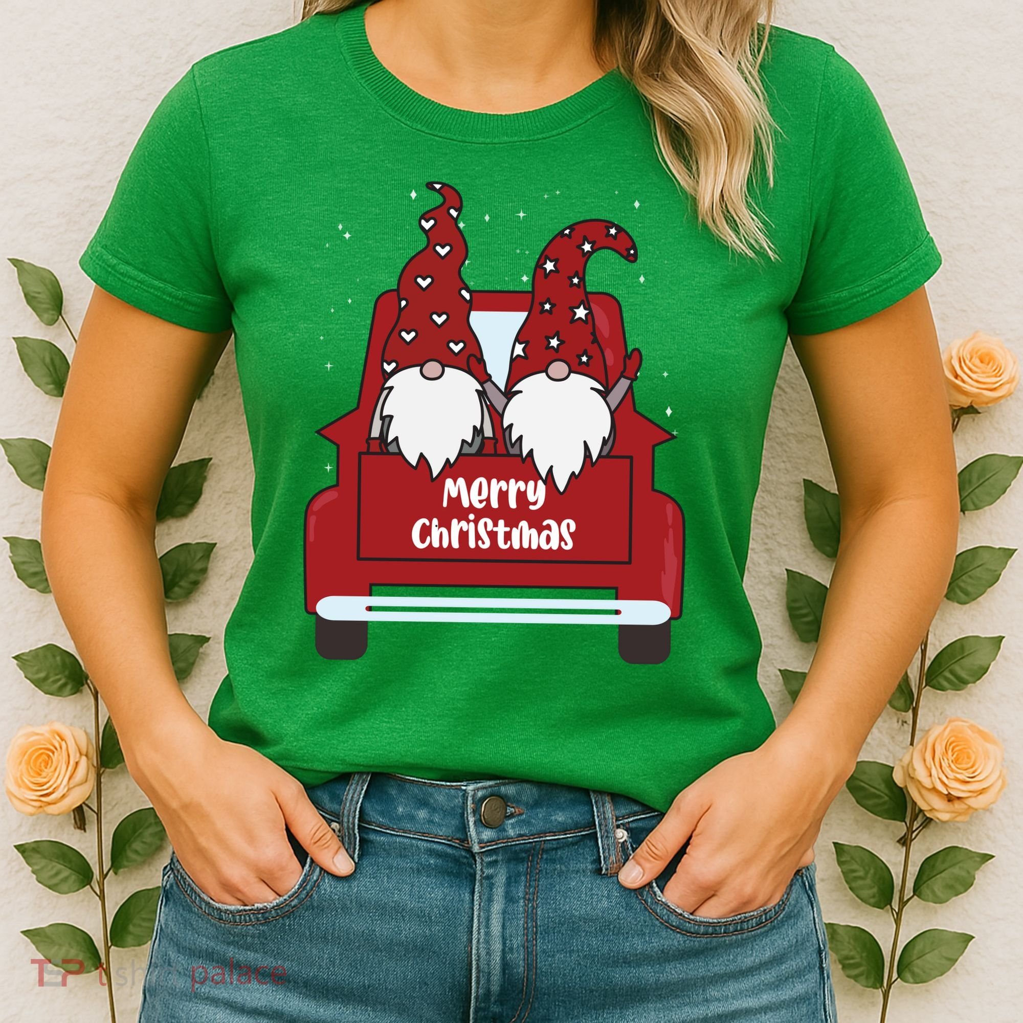 Merry Christmas Gnome Holiday Cute Women's T-Shirt