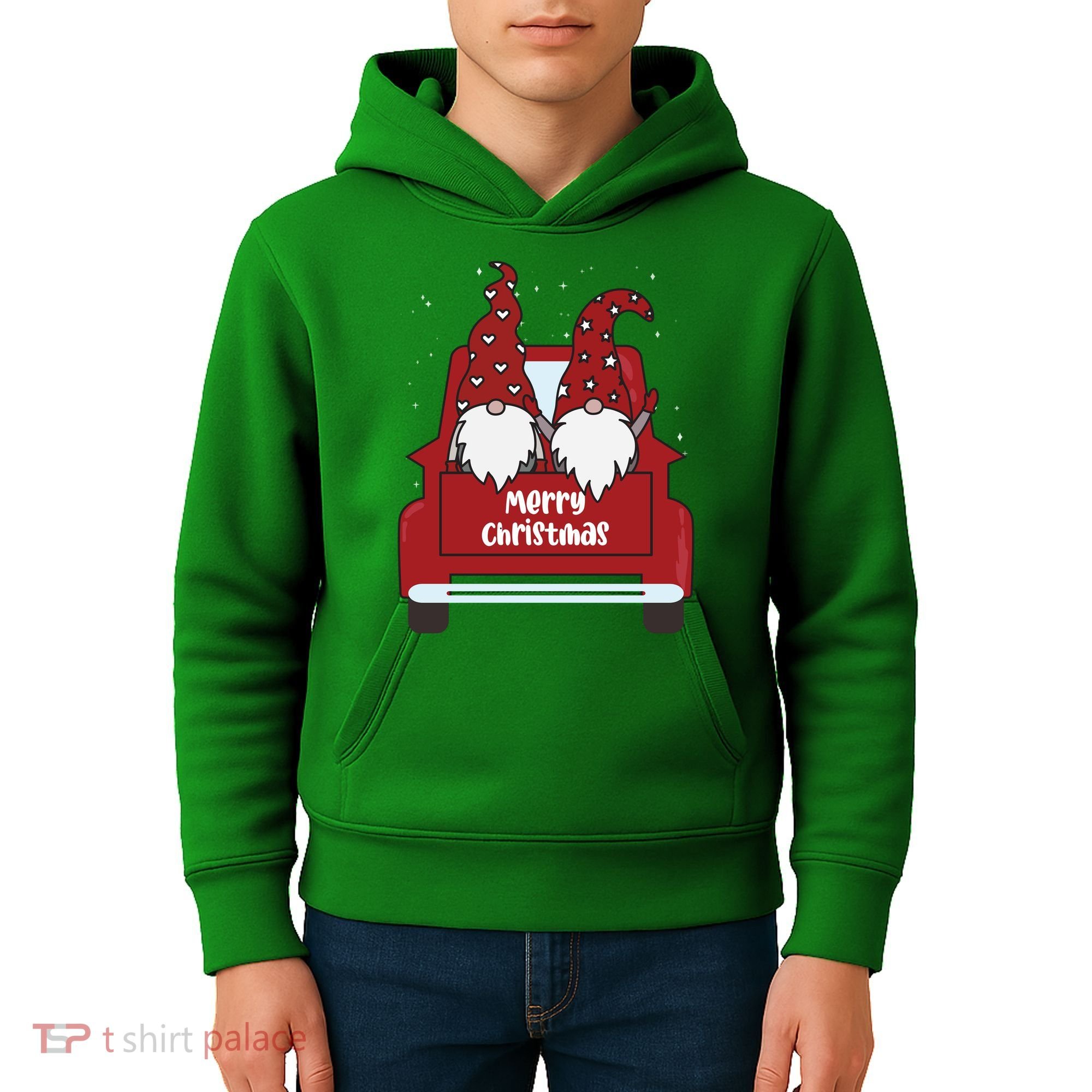 Merry Christmas Gnome Holiday Cute Kids Hoodie