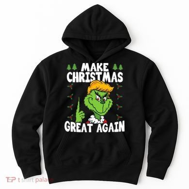 Make Christmas Great Again Donald Trump Xmas Funny Gift Hoodie
