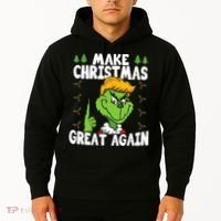Make Christmas Great Again Donald Trump Xmas Funny Gift Hoodie thumb 2