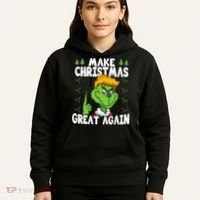Make Christmas Great Again Donald Trump Xmas Funny Gift Hoodie thumb 5