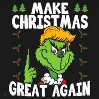 Make Christmas Great Again Donald Trump Xmas Funny Gift Sweatshirt thumb 3