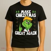 Make Christmas Great Again Donald Trump Xmas Funny Gift T-Shirt thumb 3