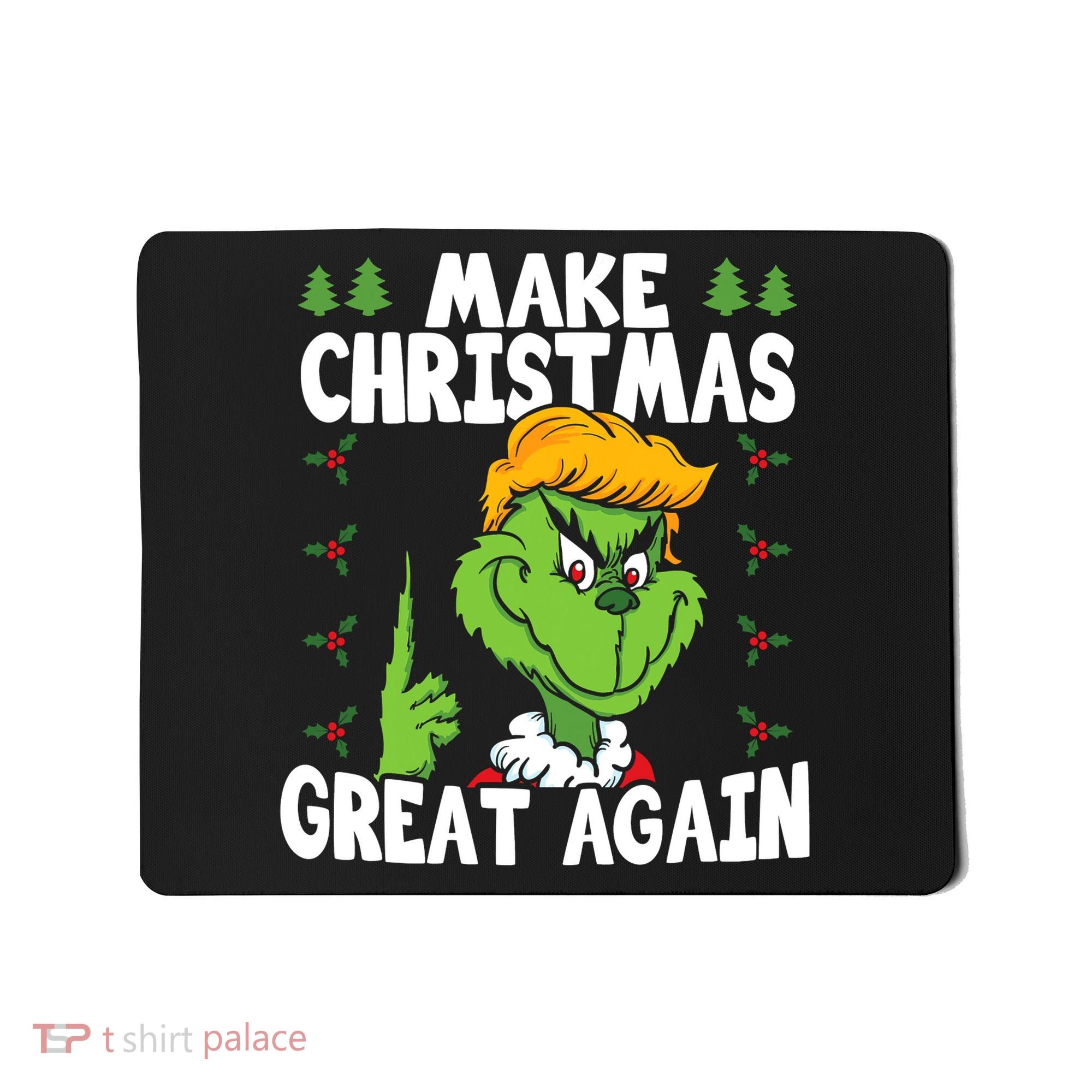 Make Christmas Great Again Donald Trump Xmas Funny Gift Mousepad