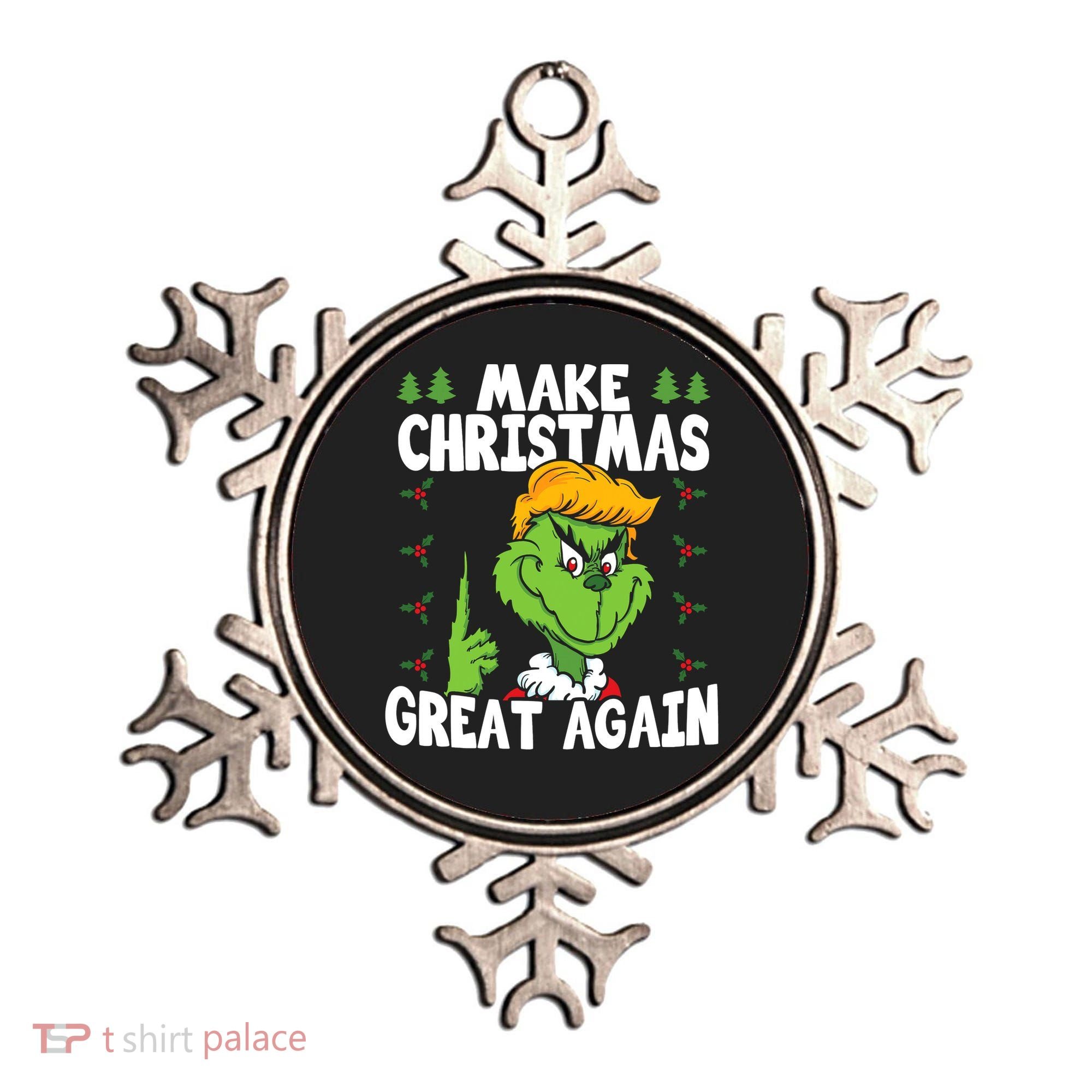 Make Christmas Great Again Donald Trump Xmas Funny Gift Ornament