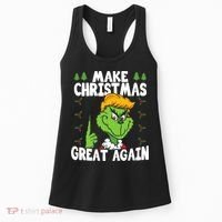 Make Christmas Great Again Donald Trump Xmas Funny Gift Women's Tank Top thumb 0