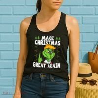 Make Christmas Great Again Donald Trump Xmas Funny Gift Women's Tank Top thumb 2