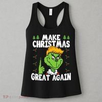 Make Christmas Great Again Donald Trump Xmas Funny Gift Women's Tank Top thumb 3