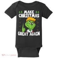 Make Christmas Great Again Donald Trump Xmas Funny Gift Baby Bodysuit thumb 0