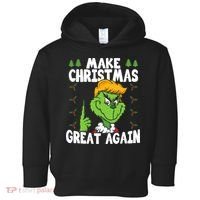 Make Christmas Great Again Donald Trump Xmas Funny Gift Toddler Hoodie thumb 0