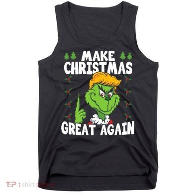 Make Christmas Great Again Donald Trump Xmas Funny Gift Tank Top