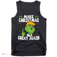 Make Christmas Great Again Donald Trump Xmas Funny Gift Tank Top thumb 0