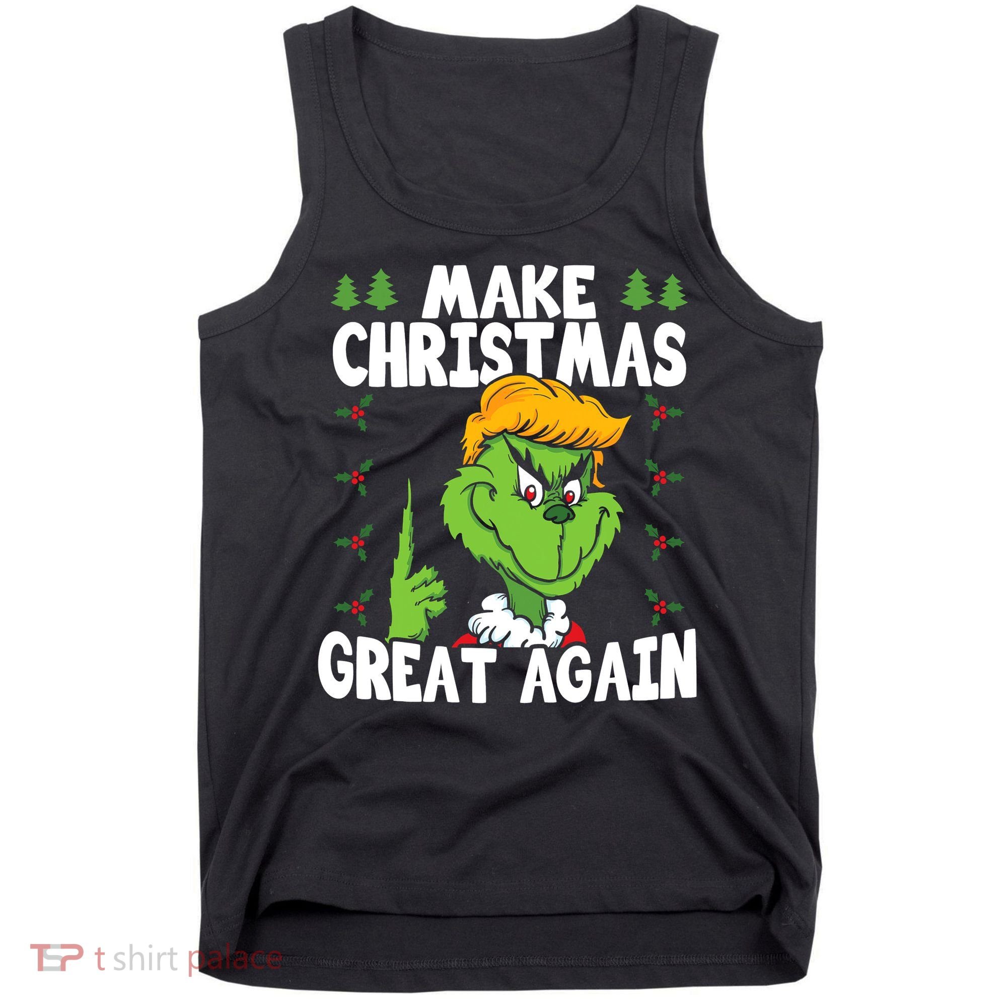 Make Christmas Great Again Donald Trump Xmas Funny Gift Tank Top