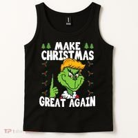 Make Christmas Great Again Donald Trump Xmas Funny Gift Tank Top thumb 2