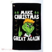 Make Christmas Great Again Donald Trump Xmas Funny Gift Golf Towel thumb 0