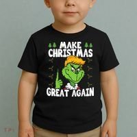 Make Christmas Great Again Donald Trump Xmas Funny Gift Toddler T-Shirt thumb 2