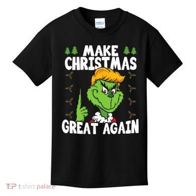 Make Christmas Great Again Donald Trump Xmas Funny Gift Kids T-Shirt