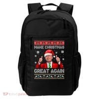 Make Christmas Great Again Ugly Xmas Funny Trump Backpack thumb 0