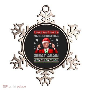 Make Christmas Great Again Ugly Xmas Funny Trump Ornament