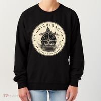 Michigan Compass Great Lake State MI Pride USA Women's Sweatshirt thumb 0