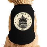 Michigan Compass Great Lake State MI Pride USA Doggie Tank thumb 0