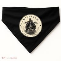 Michigan Compass Great Lake State MI Pride USA USA-Made Doggie Bandana thumb 0