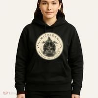 Michigan Compass Great Lake State MI Pride USA Hoodie thumb 5