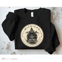 Michigan Compass Great Lake State MI Pride USA Sweatshirt thumb 2