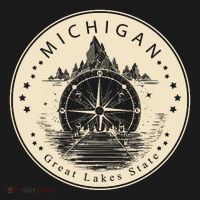 Michigan Compass Great Lake State MI Pride USA Sweatshirt thumb 3