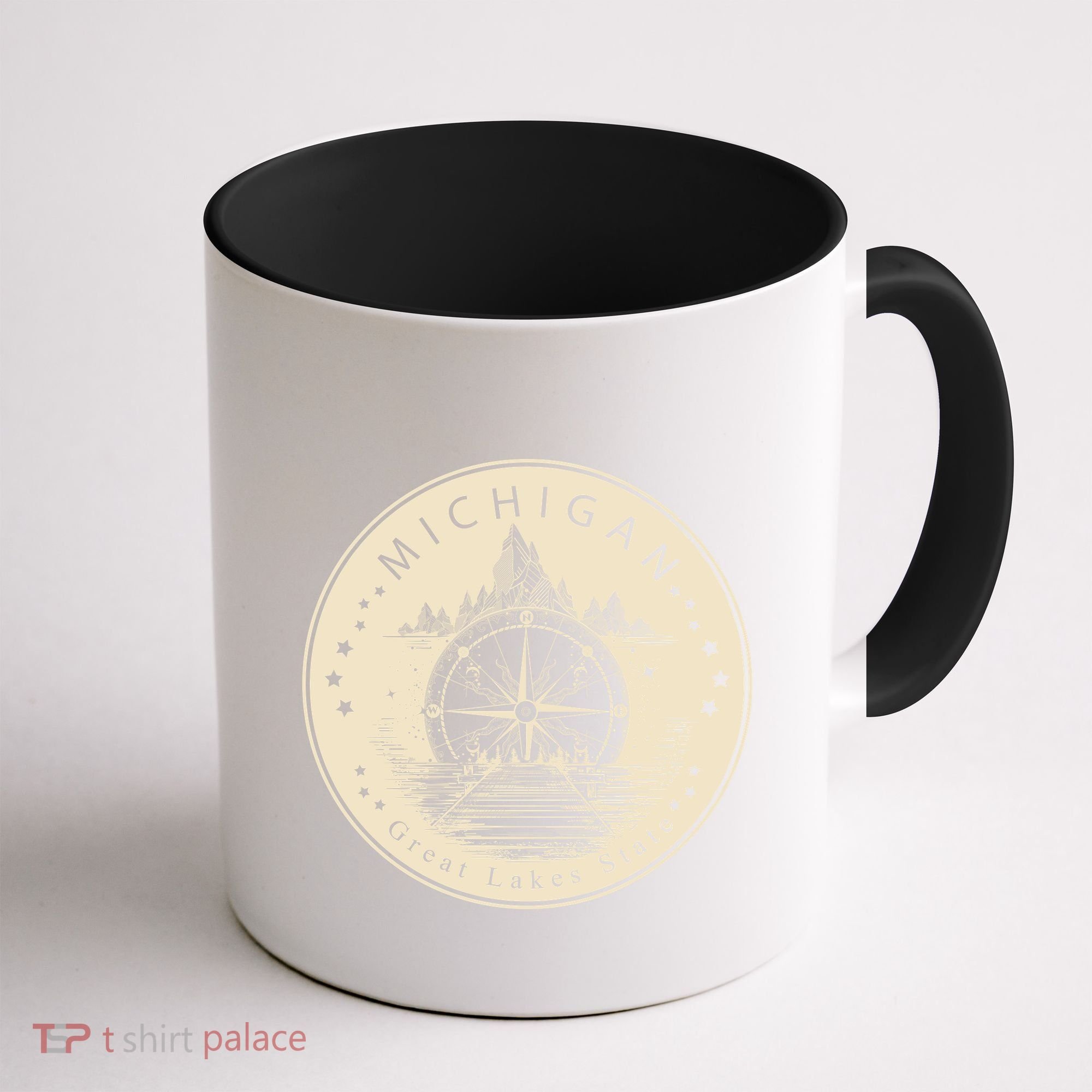 Michigan Compass Great Lake State MI Pride USA Coffee Mug