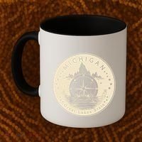 Michigan Compass Great Lake State MI Pride USA Coffee Mug thumb 2