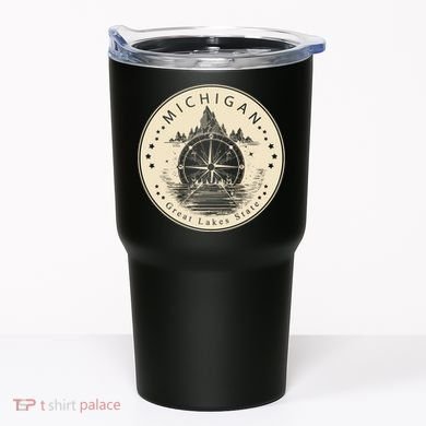 Michigan Compass Great Lake State MI Pride USA Tumbler