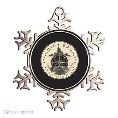 Michigan Compass Great Lake State MI Pride USA Ornament