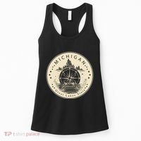 Michigan Compass Great Lake State MI Pride USA Women's Tank Top thumb 0